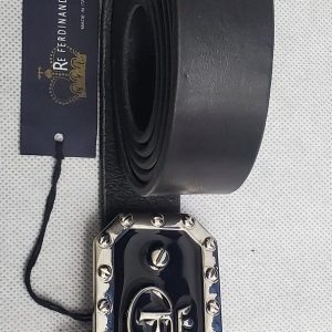 Ferdinando Black Leather Belt